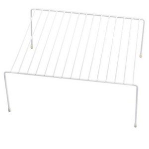 YBM HOME White Wire Cabinet Helper Shelf Organizer and Storage Rack Helper for Kitchen, Expandable Kitchen Counter and Cabinet Shelf - 1 of 3