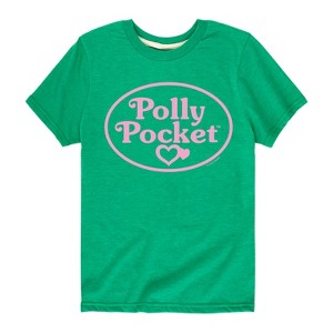 Boys' - Polly Pocket - Polly Pocket Pink Logo Short Sleeve Graphic T-Shirt - 1 of 4