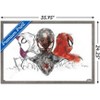 Trends International Marvel Comics Spider-Man - Gallery Edition Sketch Framed Wall Poster Prints - 3 of 4