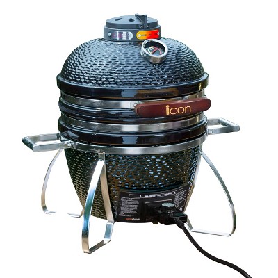 Vision I-CON 101 Electric and Charcoal Kamado Grill - Black
