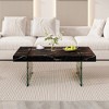 GlasFlength Rectangular Coffee Table, Modern and Stylish Design, Suitable for Living Room, Patio, Bedroom, Black, 43.3"*23.6"*16.5" - 4 of 4