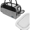 PetAmi Dog Purse Carrier, Airline Approved Soft Sided Pet Carrying Bag Pockets, Ventilated Puppy Cat Travel Carry Tote, Fleece Bed - 4 of 4