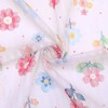 INSPIRE CHIC Women's Floral Printed Cotton Blended  Small Square Scarves 1Pc - 4 of 4