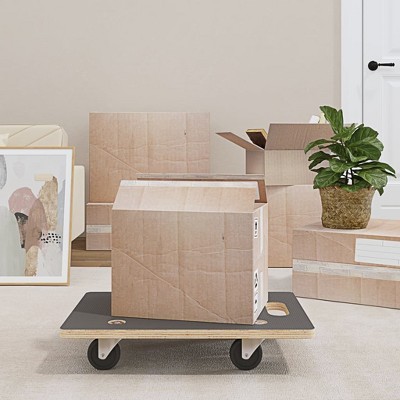 vidaXL Transport Trolleys 2 pcs Rectangular 23.6"x15.7"x4.5" 551.2 lb