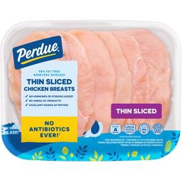 Perdue Thin Sliced Antibiotic Free Chicken Breast - 0.85-1.6lbs - price per lb