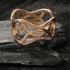 SOHI Women's California Gold Abstract Curve Bracelet - 2 of 4