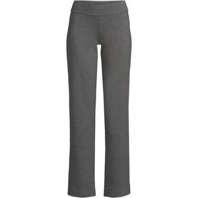 Lands' End Women's Plus Size Starfish Mid Rise Straight Leg Elastic Waist  Pull On Pants - 3x - Charcoal Heather : Target