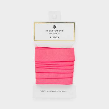 1" Neon Pink Grosgrain Ribbon Paddle Pink - Sugar Paper™ + Target