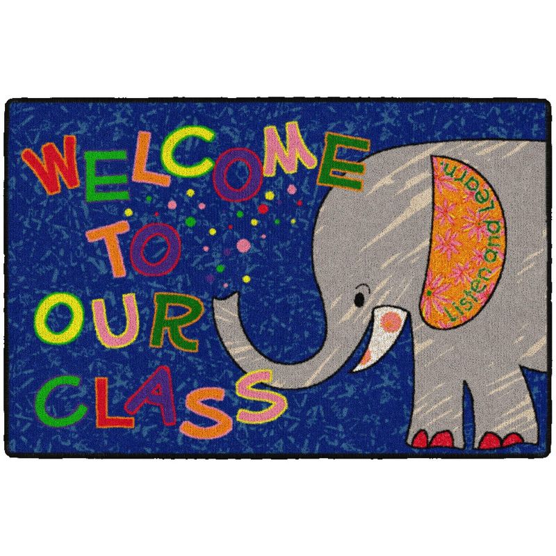 Flagship Carpets Elephant Welcome Mat, 2' x 3', 1 of 7