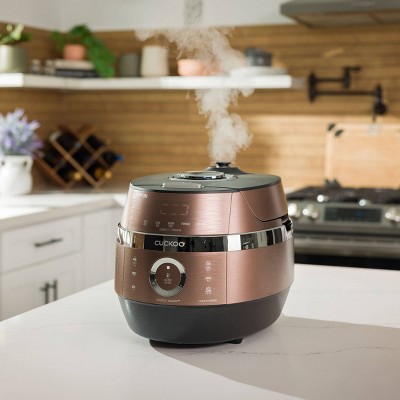 Copper and Black Induction Heating Pressure Rice Cooker with Nonstick Inner Pot