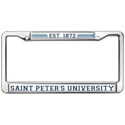 Saint Peters University Full Size Standard License Plate Metal Frame