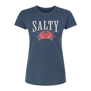 Women's - Instant Message - Salty Crab Fitted Graphic T-Shirt - 1 of 3