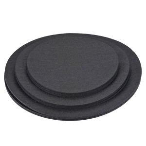 Unique Bargains Indoor Round Reversible Absorbent Waterproof Plant Pot Saucers Coaster Felt Pad Mats 1 Set of 9 Pcs - 1 of 4