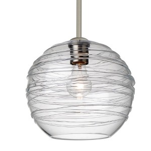 Besa Lighting Wave 10 1 - Light Pendant in  Satin Nickel - 1 of 1