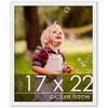 PosterPalooza | Classic Modern White Picture Frame - UV Acrylic, Foam Board Backing, Hanging Hardware - 2 of 4