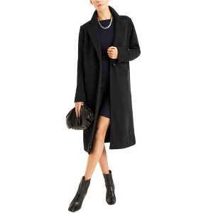 I.N.C International Concepts Womens Knit Coat, Black, Small - 1 of 1