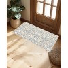 Boho Area Rug,Machine Washable Ultra-Thin Low-Pile Floral Carpet Non-Slip Soft Indoor Rug for Living Room & Bedroom - 3 of 4