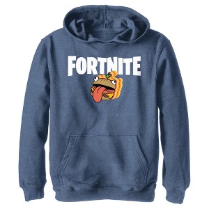 Boy's Fortnite Durr Burger Logo Pull Over Hoodie - 1 of 4