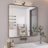 KIOTEE Rectangular Aluminum Alloy Framed and Tempered Glass Wall Bathroom Vanity Mirror in Matte Black - 2 of 4