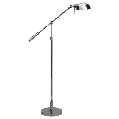 Hudson Canal Modern Task Floor Lamp Boom Style Arm Dome Shade UL Listed