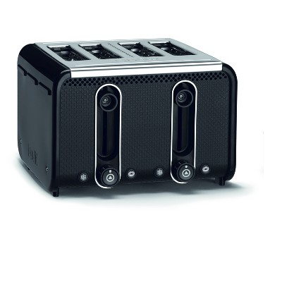 Studio 4 Slice Black Toaster - Black 46430