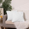 Unique Bargains Shaggy Plush Faux Fur Throw Patterned Pillow Covers 2 Pcs - 2 of 4