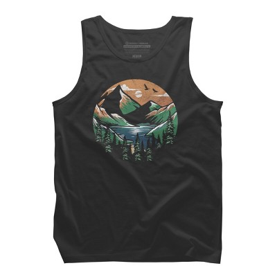 Men's Design By Humans Happiness Place By orangedan Tank Top
