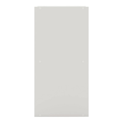 White 2-Shelf Stackable Cube Bookcase with Closed Back