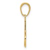 Black Bow Jewelry 14k Yellow Gold #1 Nana Pendant, 18mm - 2 of 4