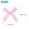 Unique Bargains Satin Durable Flexible Polyester Mini Craft Ribbon Bow 100 Pcs - 3 of 4