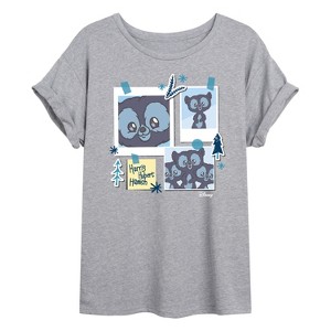 Women's - Disney - Harris, Hubbert & Hamish Oversized Graphic T-Shirt - 1 of 4