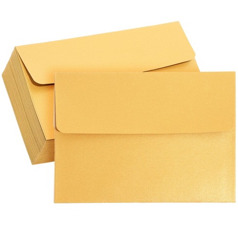 100 Pack A7 Brown Envelopes for 5x7 Cards, Self-Adhesive Flap for Mailing
