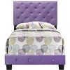 Okak All Size Charming Platform Bed with Upholstered Headboard & Beaded Design,Modern Bed Frame No Box Spring Needed - 2 of 4