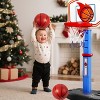 Joyfy Adjustable Toddler Basketball Hoop With Air Pump & 4 Mini Basketballs For Kids Indoor Outdoor Play Birthday Christmas Gift For Boys Girls Age 1+ - 2 of 4
