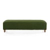 Grungis Modern Rectangle Ottoman Bench,Polyester Footrest Ottoman with Wood Legs for Living Room,Entryway and Bedroom - 3 of 4