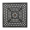 GDFStudio Rory Outdoor Cast Aluminum Dining Square Table with Umbrella Hole, Shiny Copper - 4 of 4