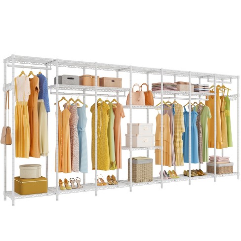 Vipek L6e Garment Rack Heavy Duty L Shaped Clothing Rack Portable Corner  Closet Metal Freestanding Wardrobe : Target