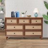 ORRD 7 Drawer Dresser for Bedroom, White Wood Vintage Chest of Drawers Wooden Storage Organizer Drawers - 3 of 4