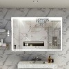 Bathroom mirror with light, 60x40 inch bathroom vanity mirror, aluminum frame 3-color dimmable wall mirror - 3 of 4