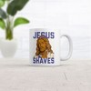 Crazy Dog T-Shirts Jesus Shaves Mug Funny Sarcastic Religious Joke Graphic Novelty Coffee Cup-11oz - 2 of 4
