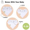 8pk Organic Baby Bandana Bibs, Baby Drool Bibs for Baby Boy, Girl, Baby Bibs for Infant, Newborn - 3 of 4