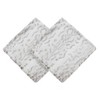 Chanasya Leopard White Faux Fur Square Throw Pillow Covers - 18" x 18” - 3 of 4