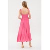 August Sky Women's Rosette Sweetheart Midi Dress - 2 of 4