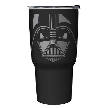 Star Wars Vader Face  Stainless Steel Tumbler w/Lid - Black - 27 oz.