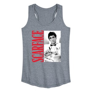 Women's - Scarface - Tony In Tuxedo Graphic Racerback Tank - 1 of 4