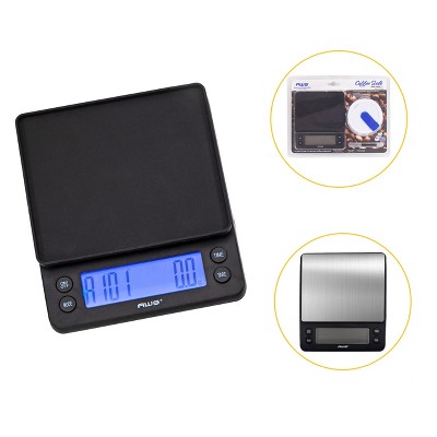 KitchenTour Coffee Scale with Timer - Digital Multifunction Weighing Black