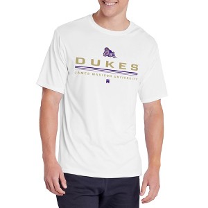 Men's James Madison University Men's Sport Active T-Shirt LinesWhite - 1 of 4