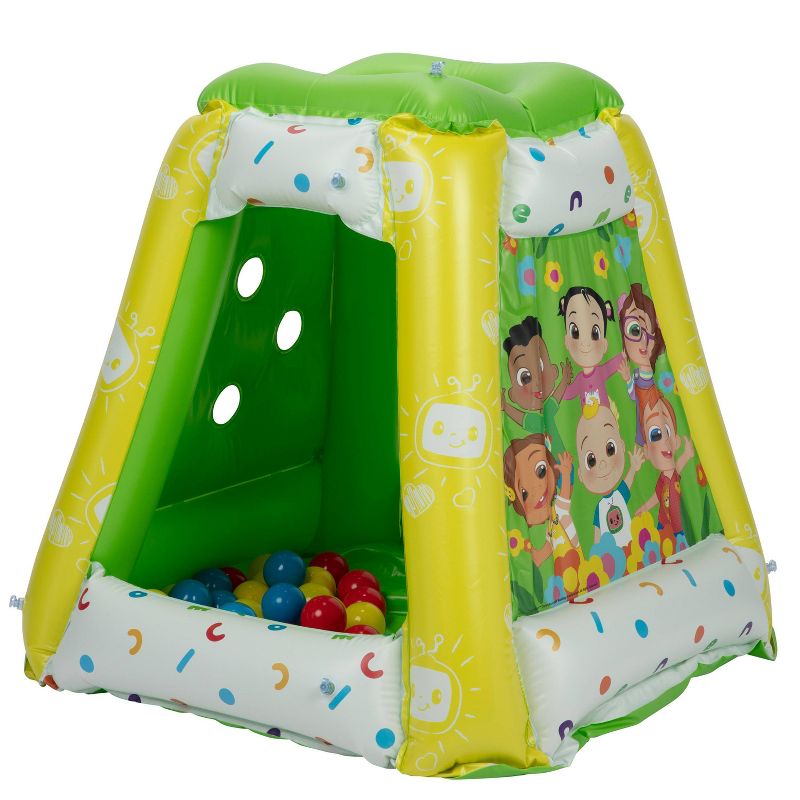 Cocomelon Inflatable Kids Ball Pit Playland with 20 Soft Flex Balls, 6 of 16