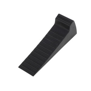 Unique Bargains Door Stop Door Wedge TPR Black 4.72"x1.26"x1.54" 1 Pc - 1 of 4