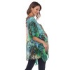 Maternity Plus Size Short Caftan with Tie-up Neckline - White Mark - 3 of 4
